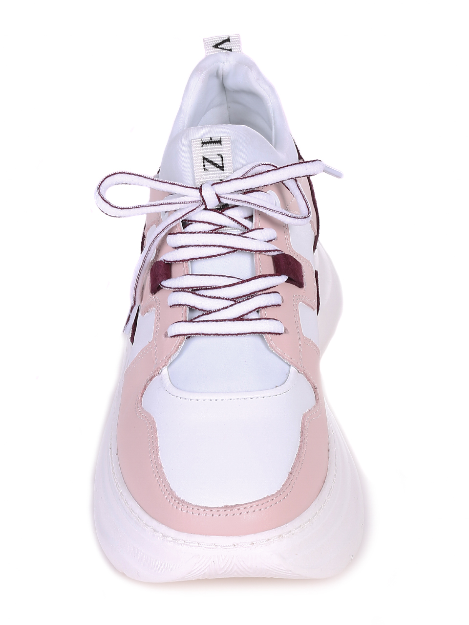 Ежедневни дамски обувки от естествена кожа 3AT-21314 pink