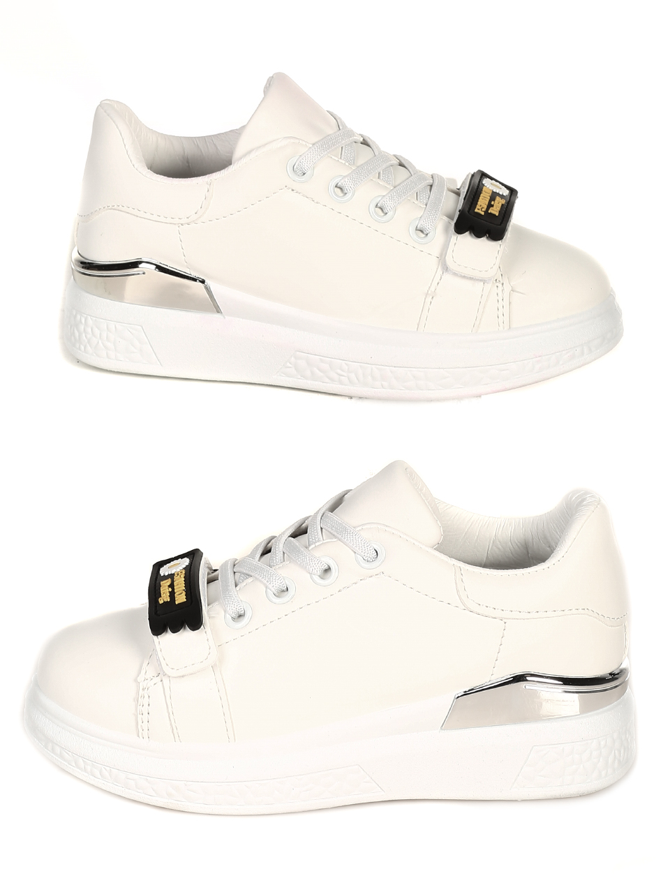 Ежедневни детски обувки в бяло 18U-21063 white