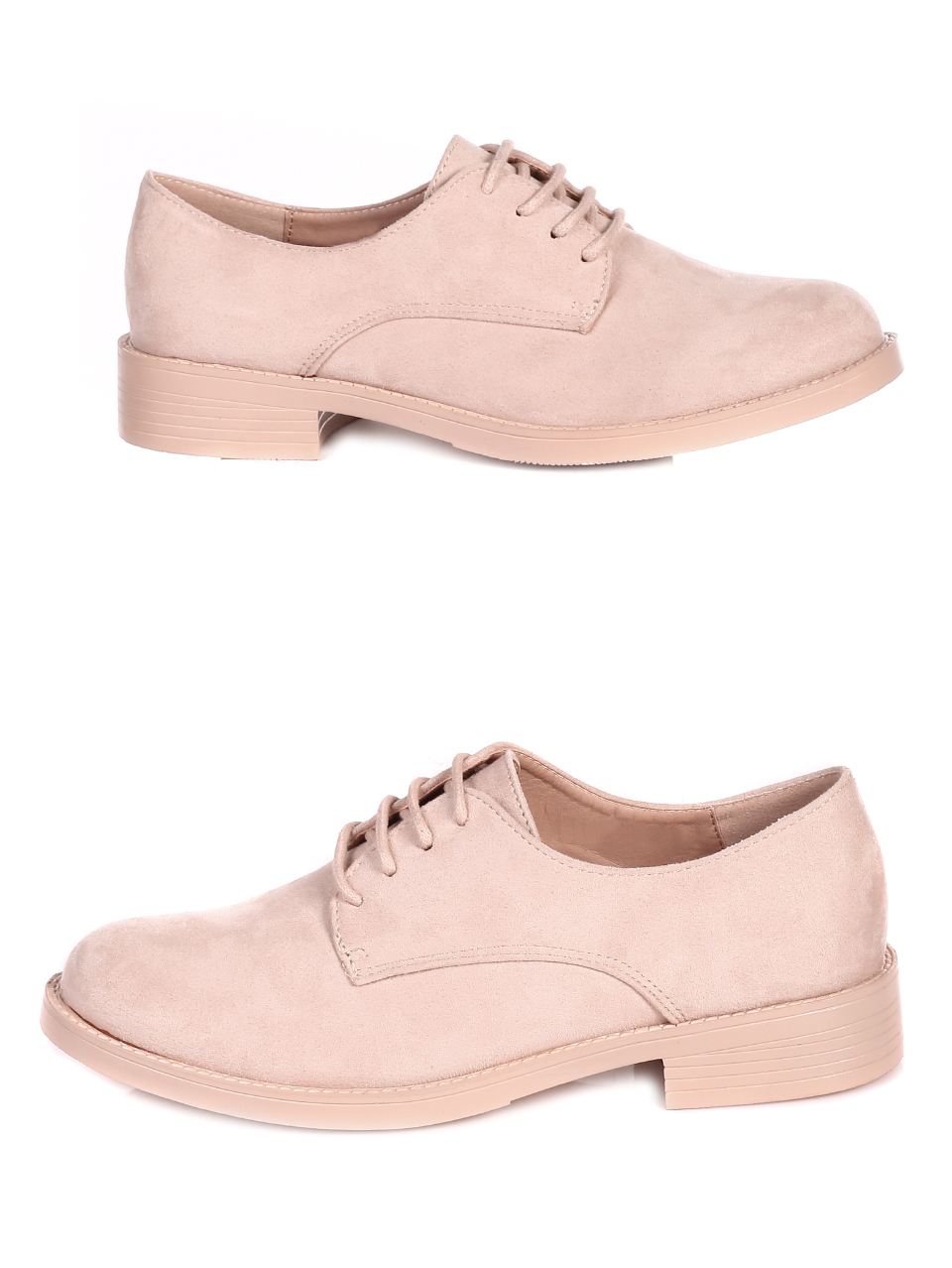 Ежедневни дамски обувки в бежово 3R-21138 beige