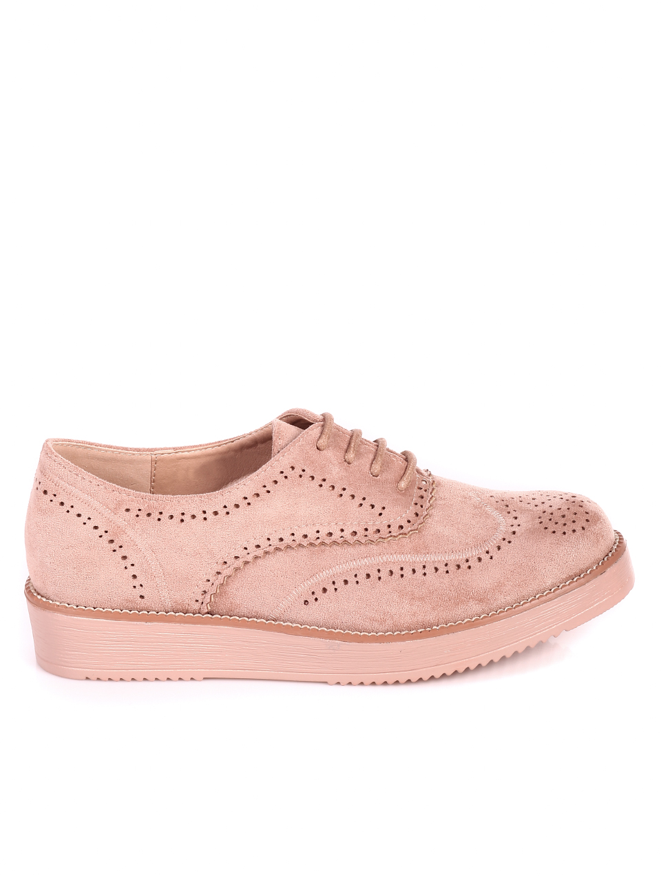 Ежедневни дамски обувки в бежово 3R-21140 beige