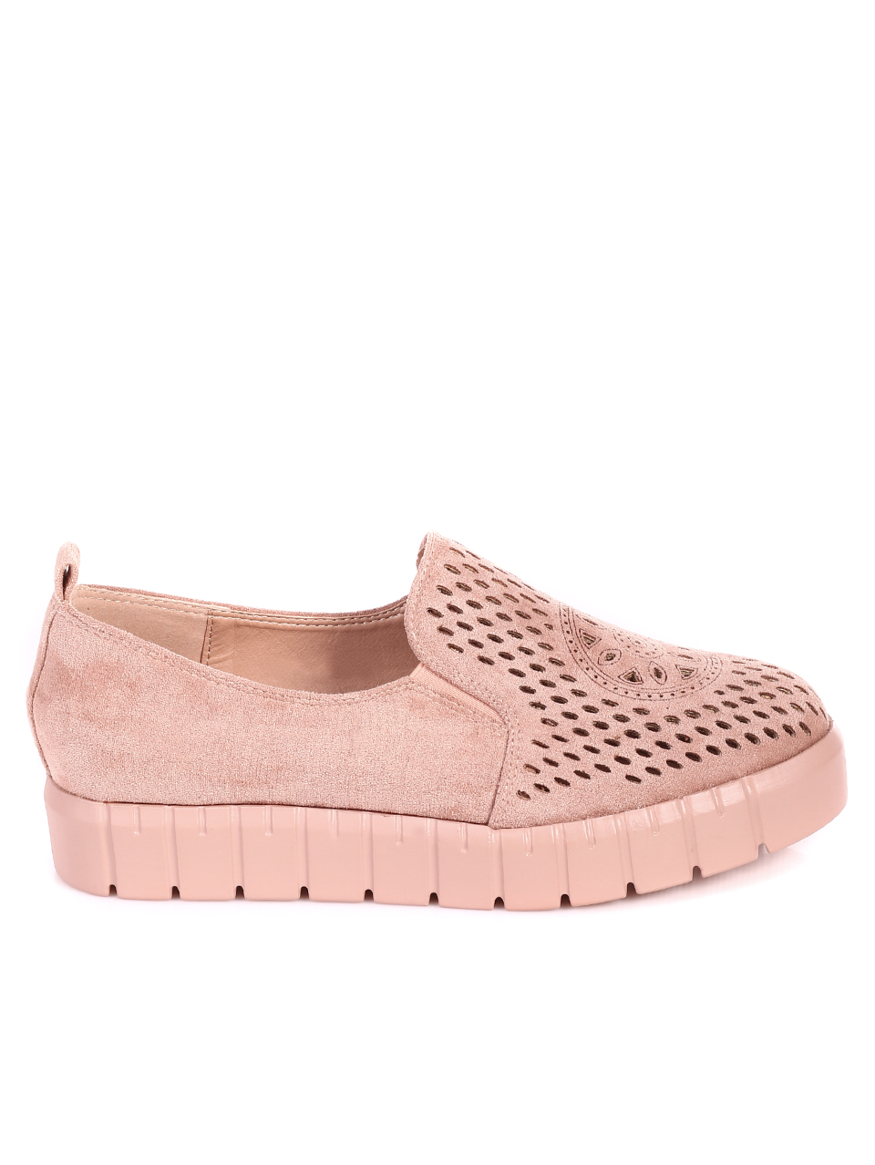 Ежедневни дамски обувки в бежово 3R-21141 beige