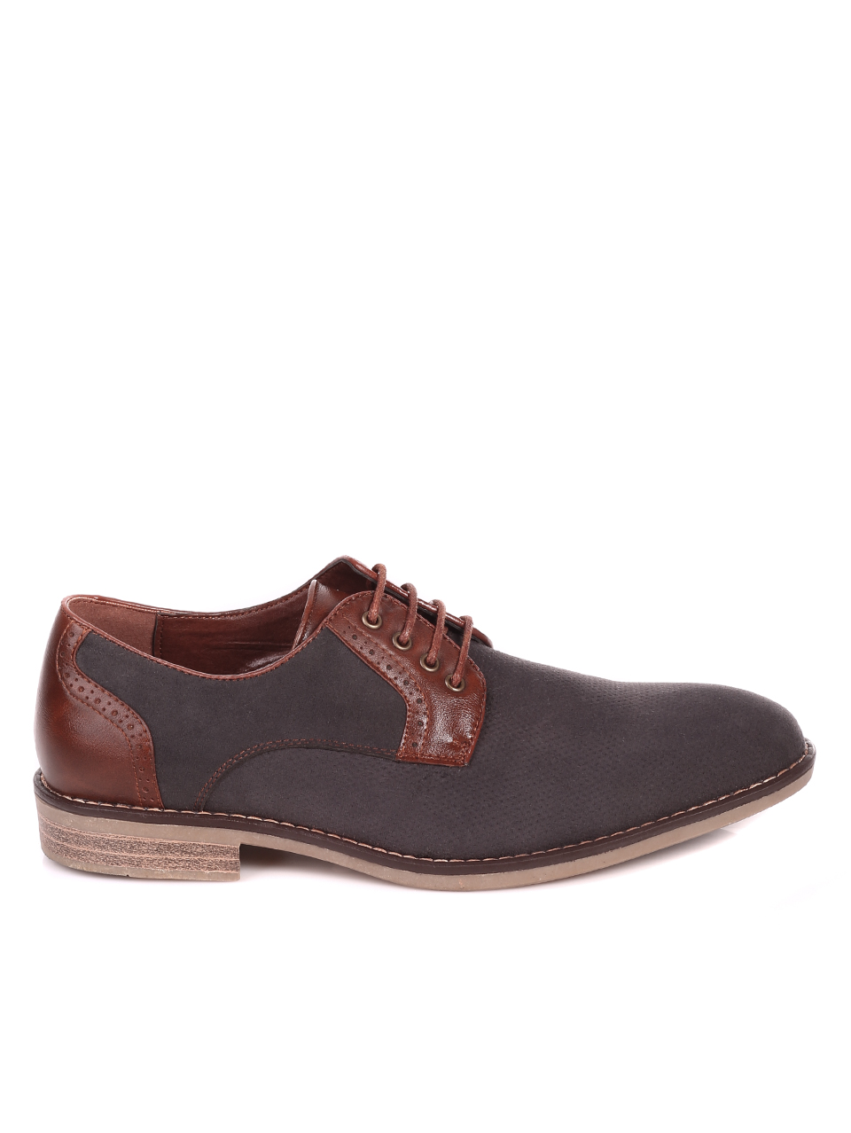 Ежедневни мъжки обувки в синьо 7N-21219 grey