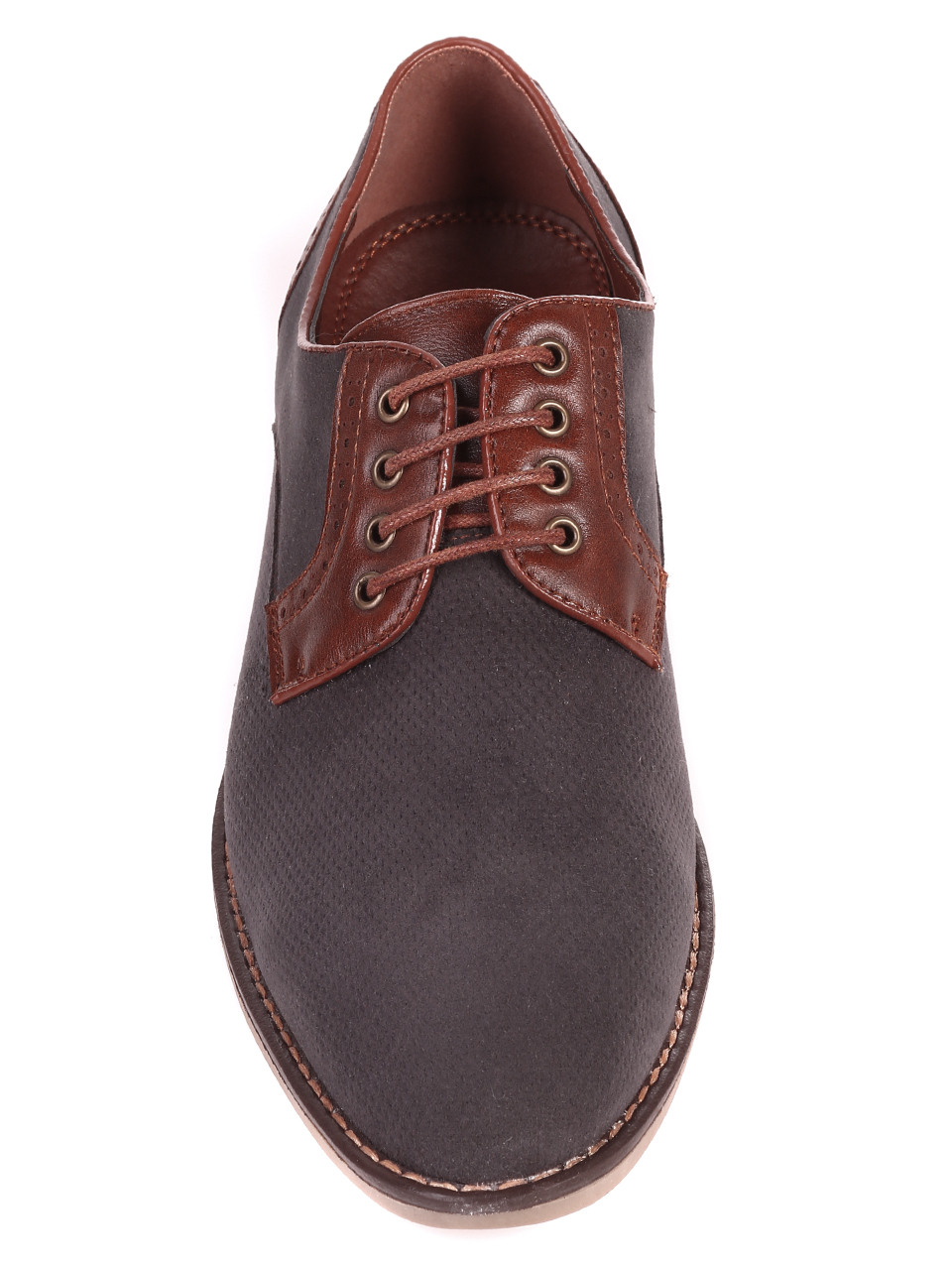 Ежедневни мъжки обувки в синьо 7N-21219 grey