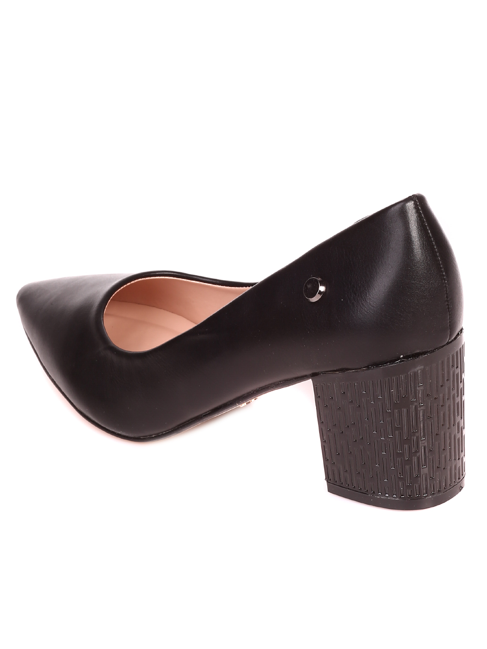 Елегантни дамски обувки на ток в черно 3M-21042 black