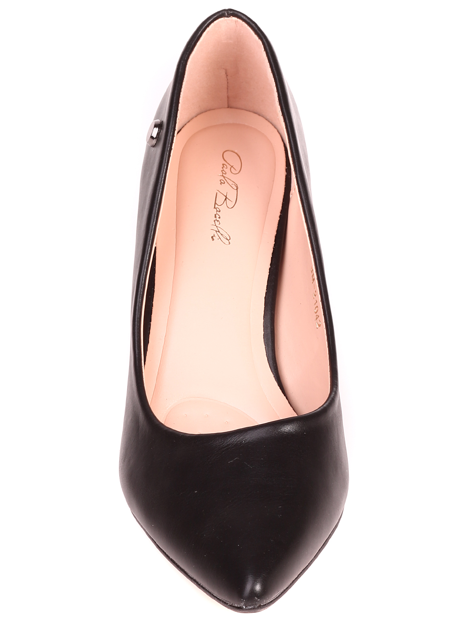 Елегантни дамски обувки на ток в черно 3M-21042 black