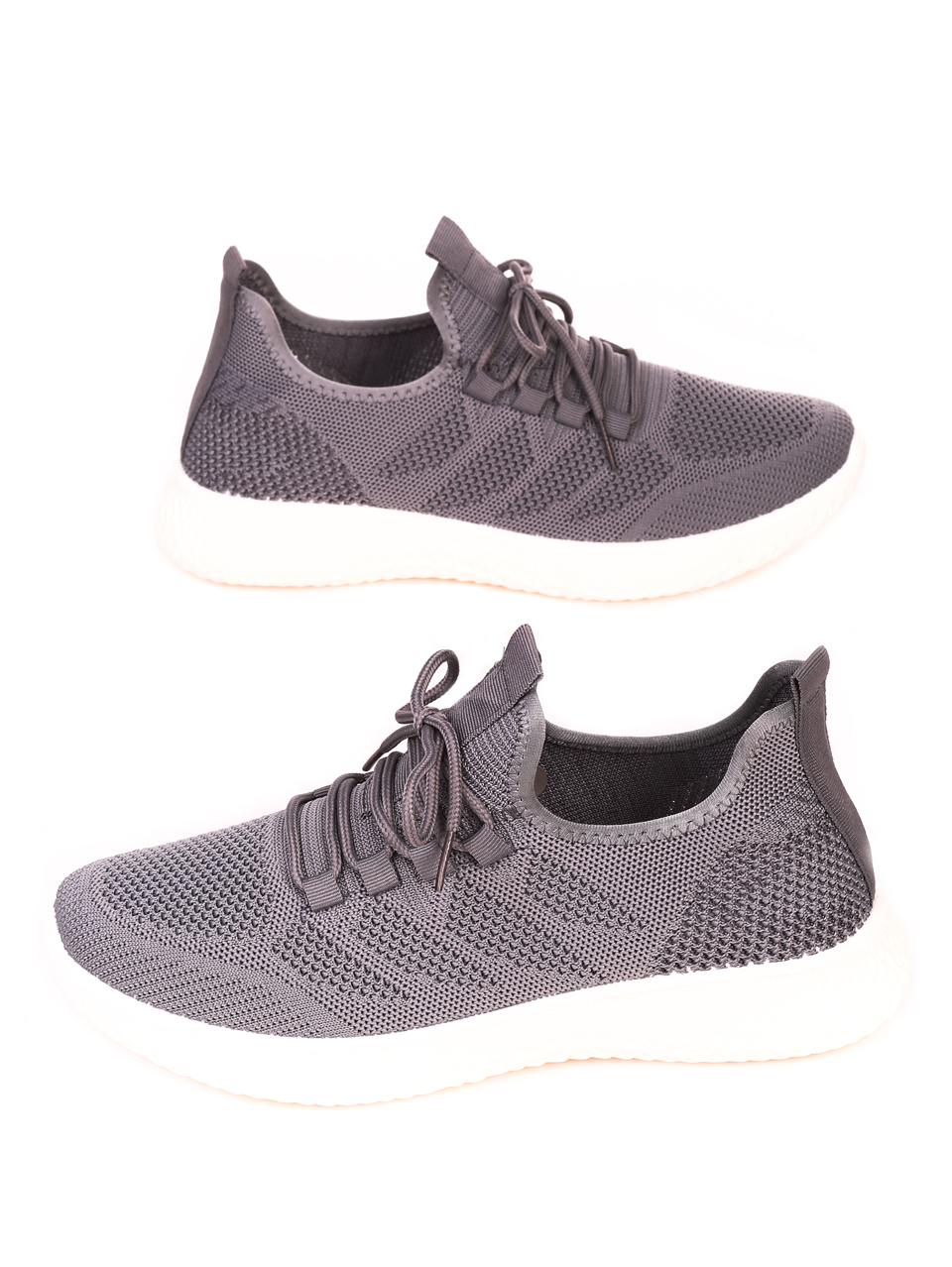 Ежедневни мъжки обувки в сиво 7H-21262 grey