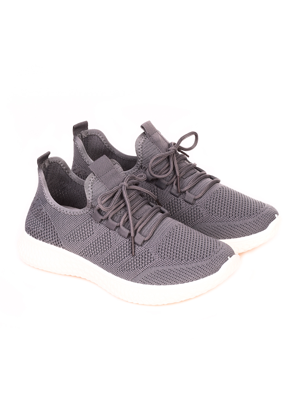 Ежедневни мъжки обувки в сиво 7H-21262 grey