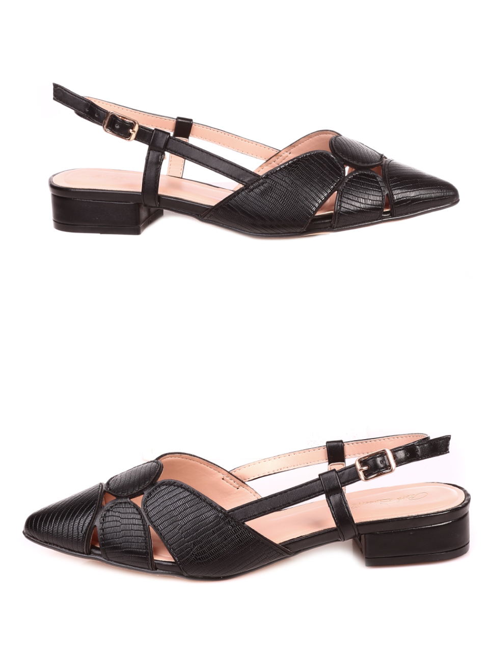 Ежедневни дамси обувки в черно 3M-21026 black