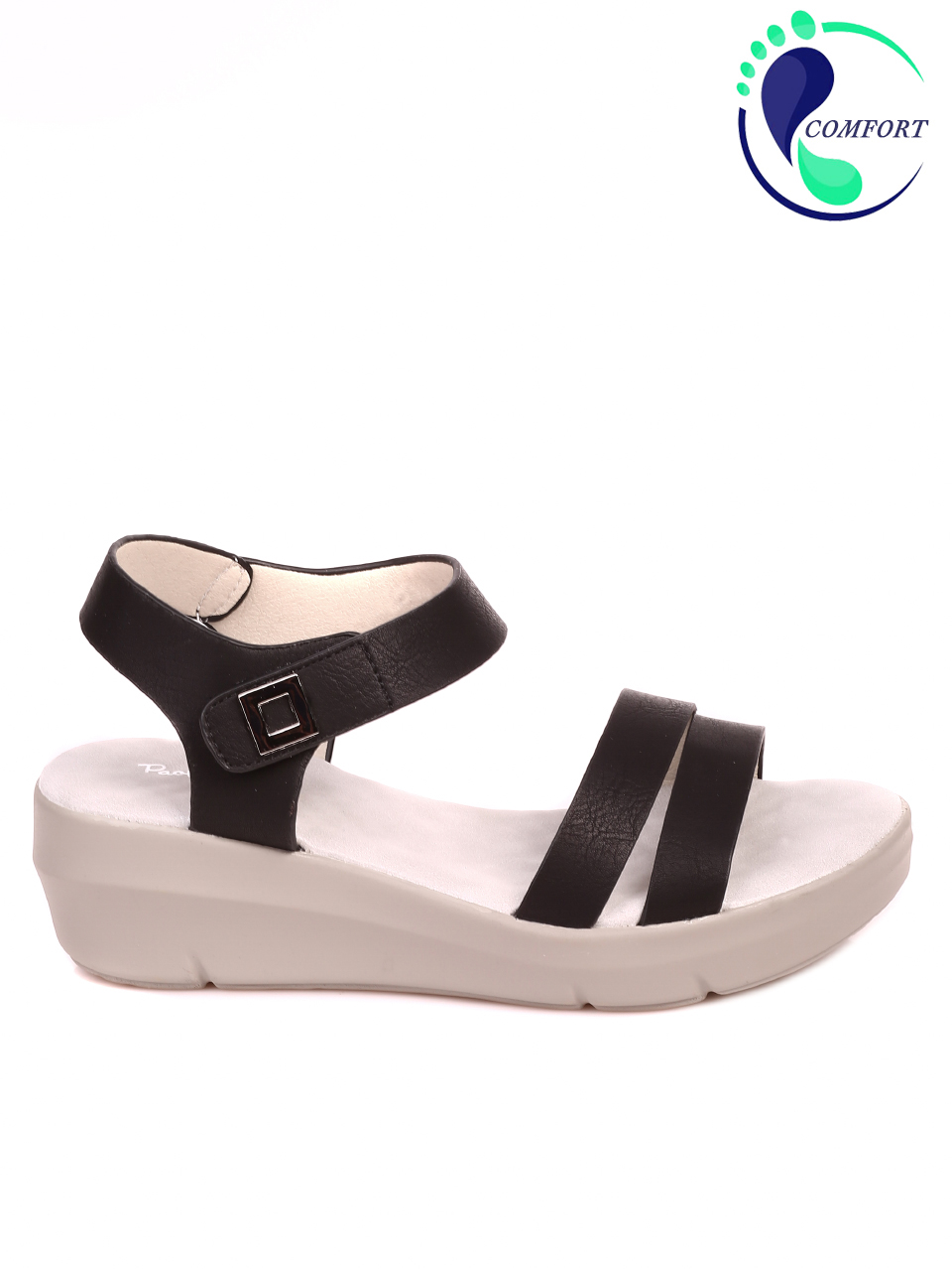 Ежедневни дамски комфортни сандали на платформа 4C-21129 black