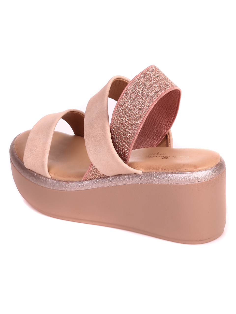 Ежедневни дамски комфортни сандали на платформа 4C-21131 pink
