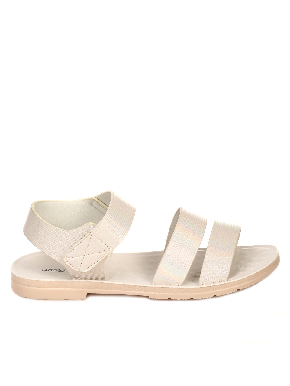Ежедневни дамски равни сандали в бежово 4D-21188 beige
