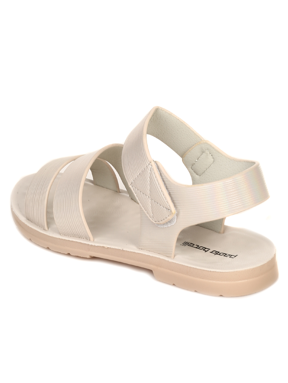 Ежедневни дамски равни сандали в бежово 4D-21188 beige