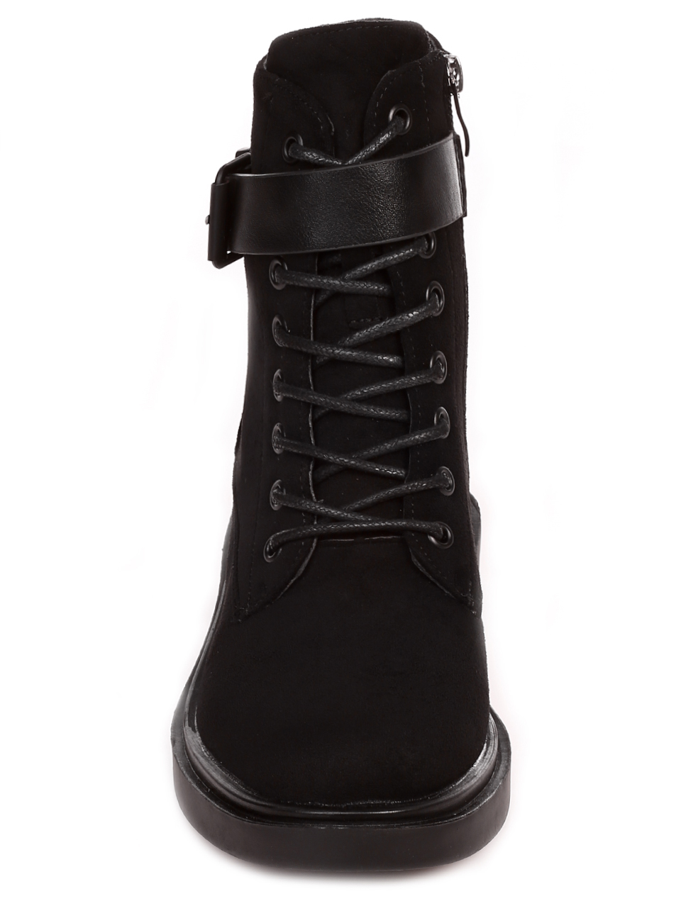 Ежедневни дамски боти в черно P1017-2 black fibre