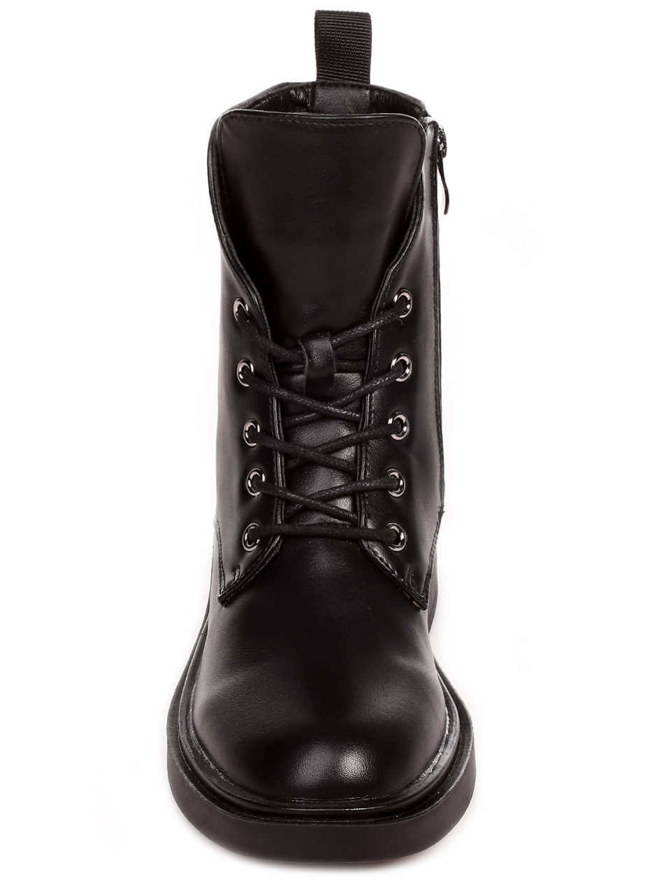 Ежедневни дамски боти в черно P1018-1 black pu