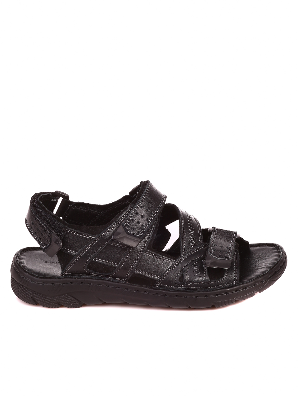 Ежедневни мъжки сандали от естествена кожа 8AT-21332 black