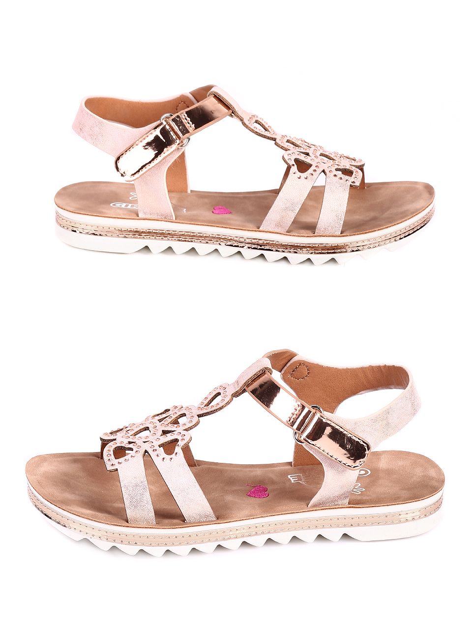 Ежедневни детски сандали в розово 17F-21197 pink