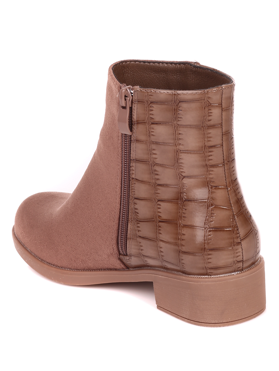 Ежедневни дамски боти в бежово 2M-21534 beige