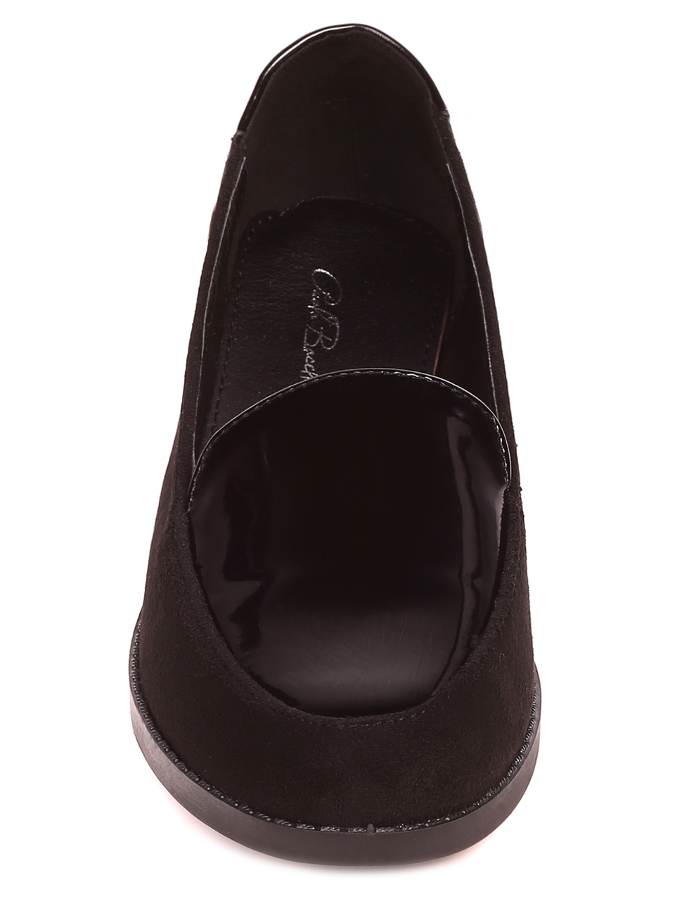 Дамски мокасини в черно 3M-21536 black