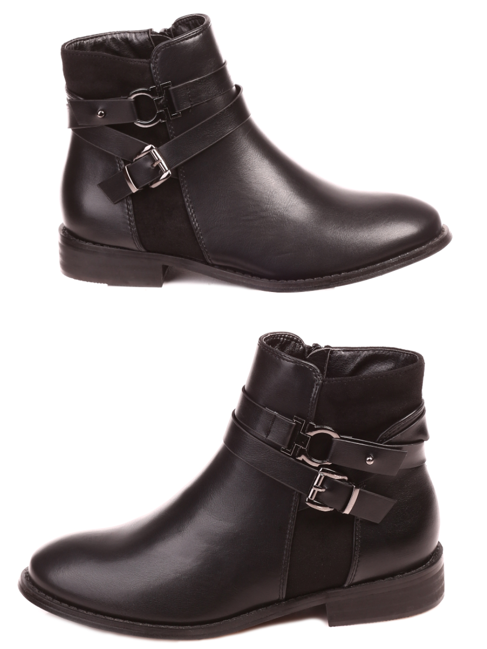 Ежедневни дамски боти в черно 2M-21539 black