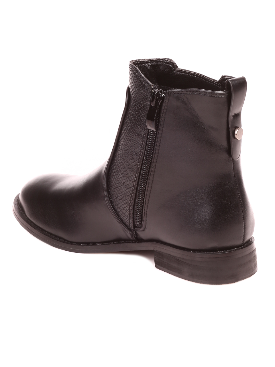Ежедневни дамски класически боти в черно 2M-21540 black