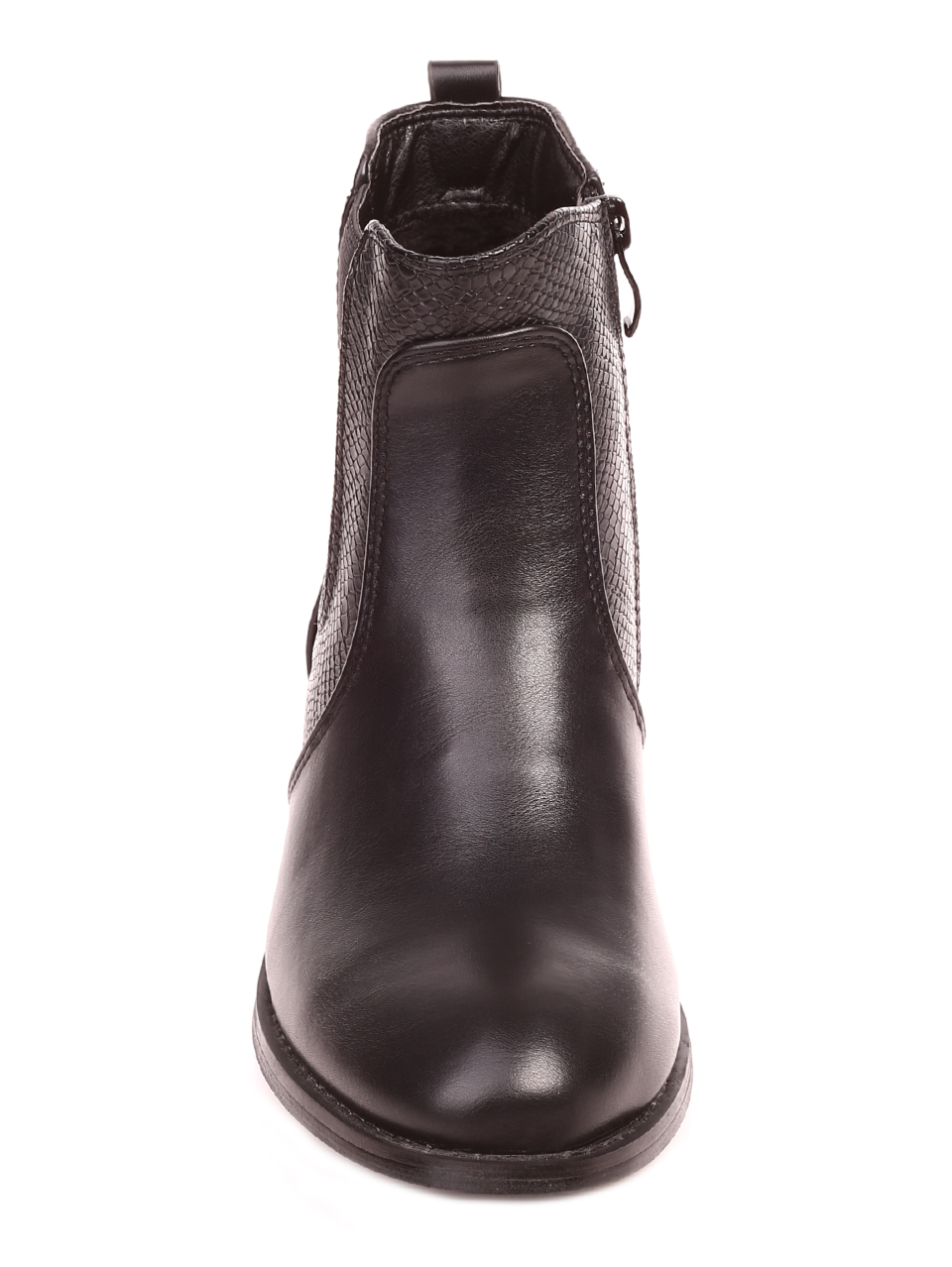 Ежедневни дамски класически боти в черно 2M-21540 black