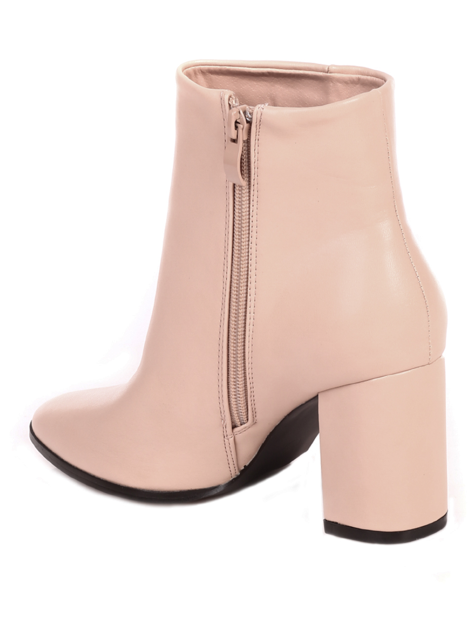 Елегантни дамски боти на ток в бежово 2M-21548 beige
