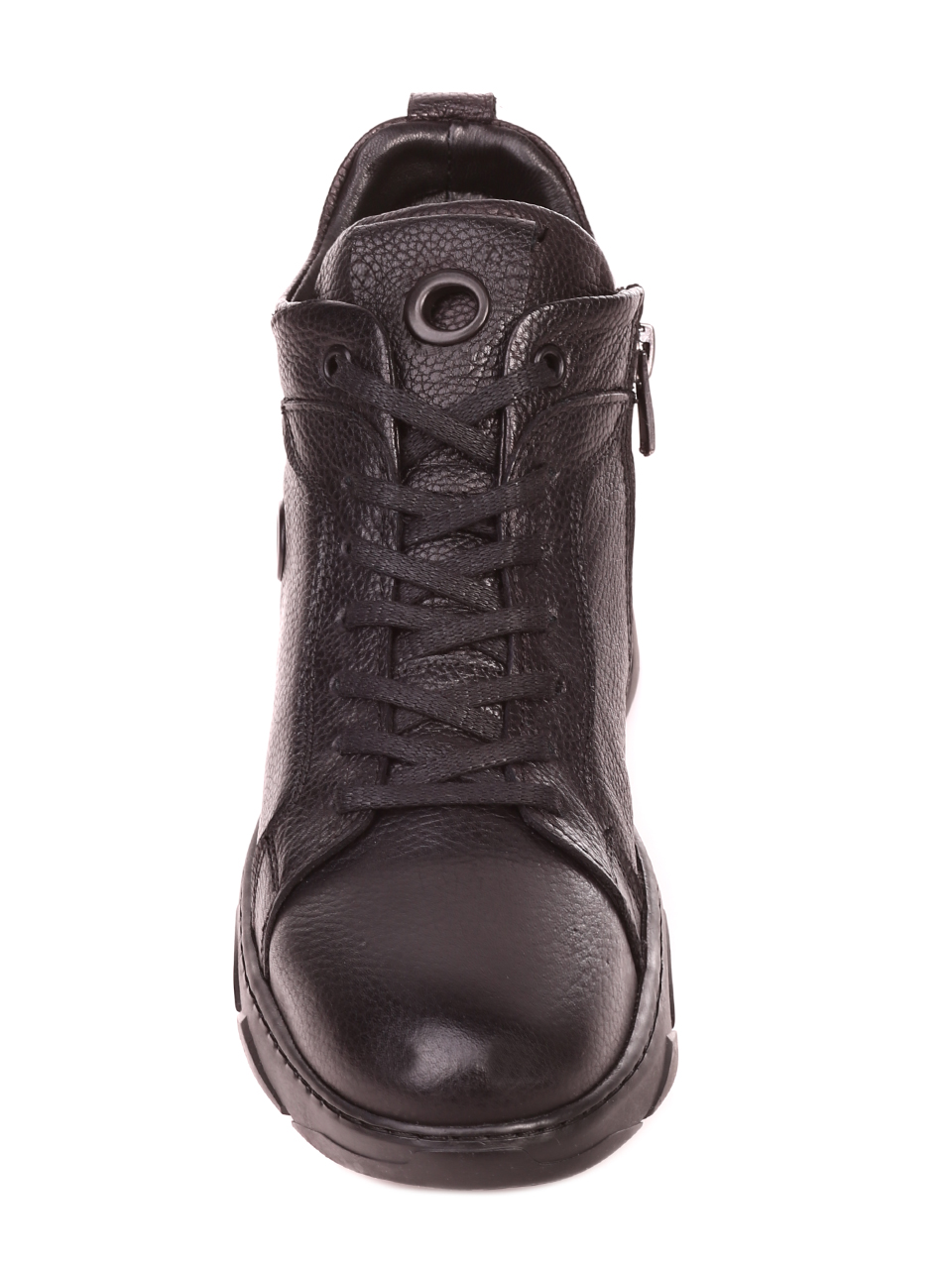 Ежедневни мъжки боти от естествена кожа 6AT-21846 black