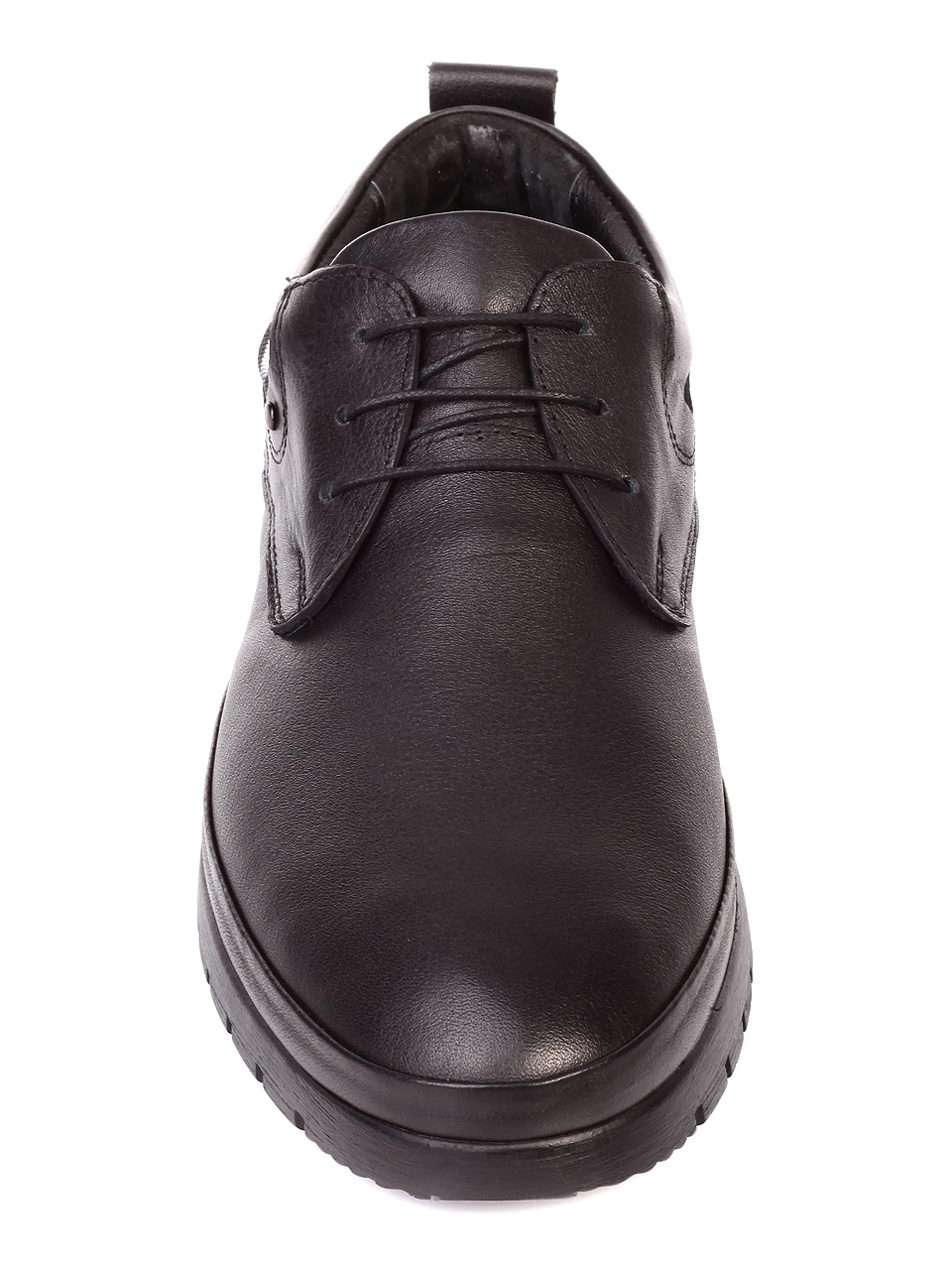 Ежедневни мъжки обувки от естествена кожа 7AT-21801 black