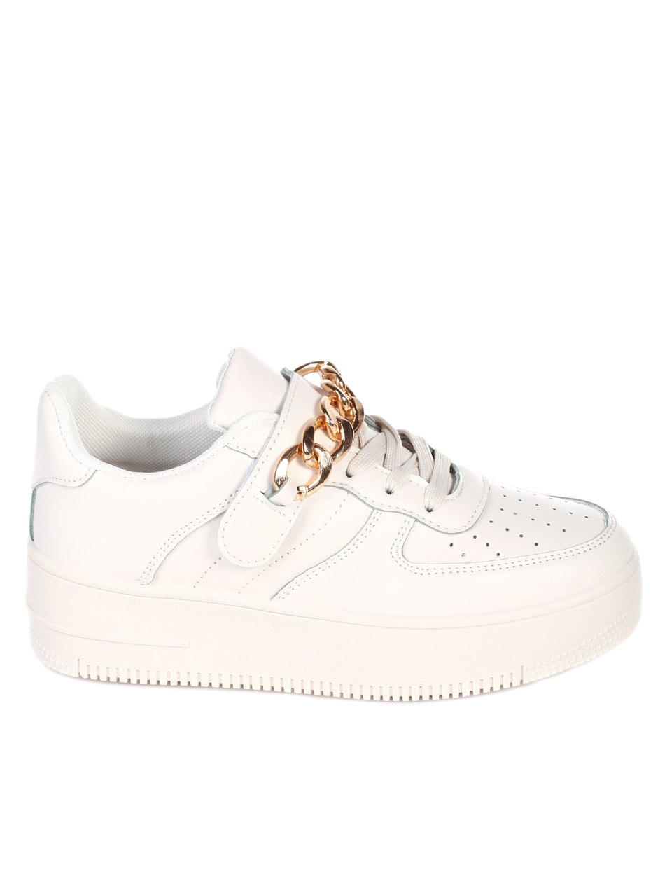 Ежедневни дамски обувки в бяло 3U-21503 beige