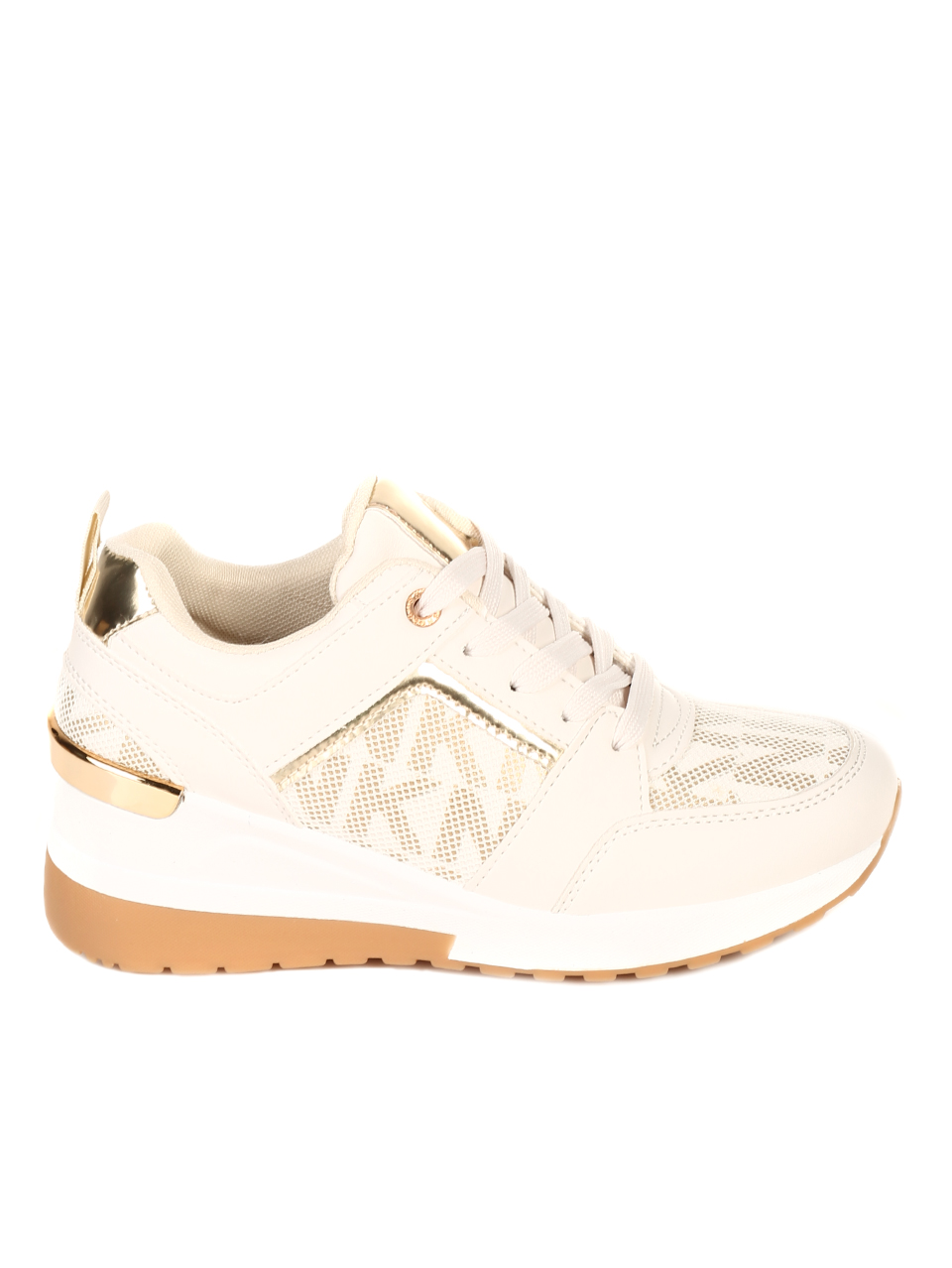 Ежедневни дамски обувки в бежово 3U-21504 beige