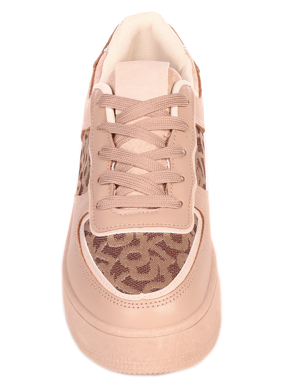 Ежедневни дамски обувки на платформа в бежово 3U-21525 beige