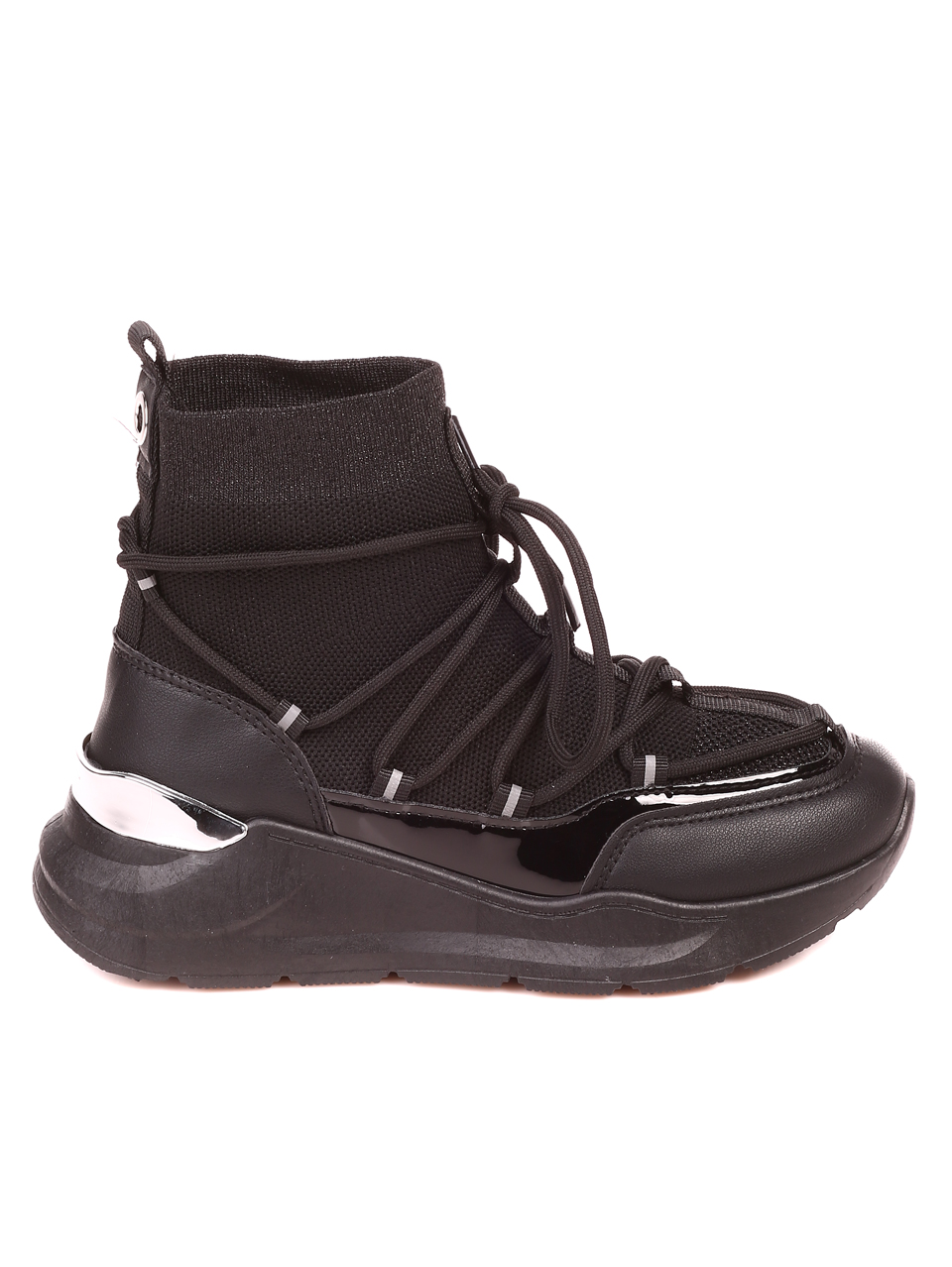 Ежедневни дамски боти в черно 2U-21526 black