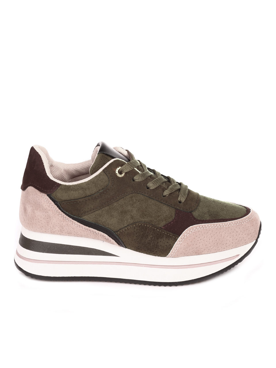 Ежедневни дамски обувки в цвят каки 3U-21527 khaki