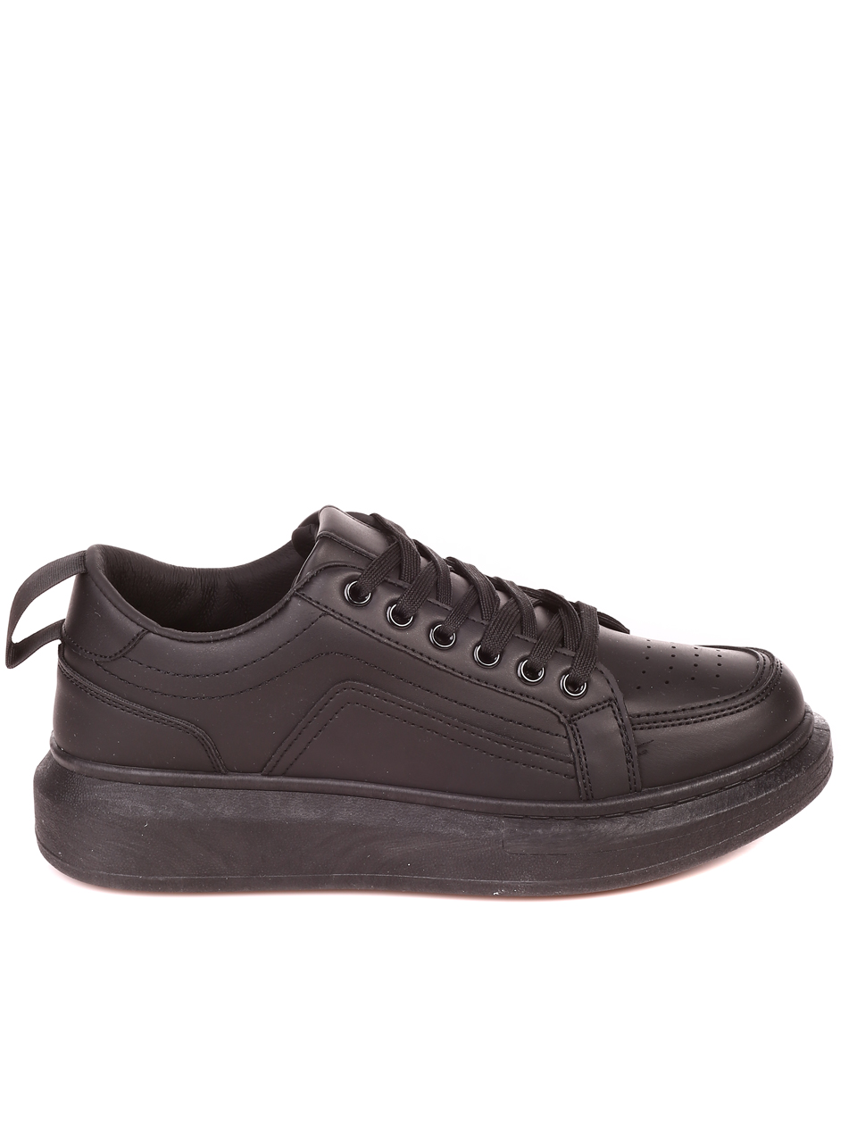 Ежедневни мъжки обувки в черно 7U-21521 all black