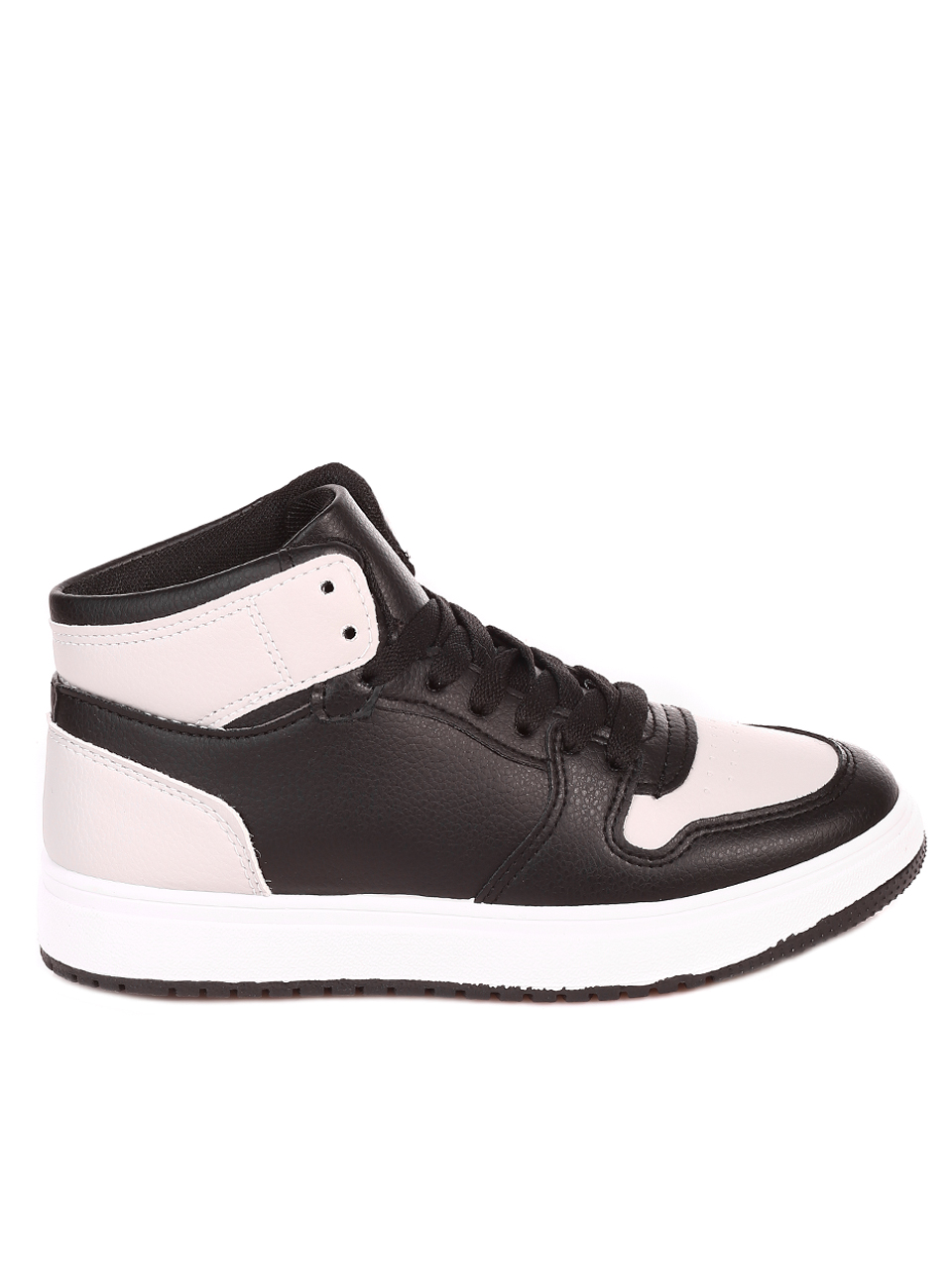 Ежедневни юношески кецове в черно и сиво 13U-21523 black/grey