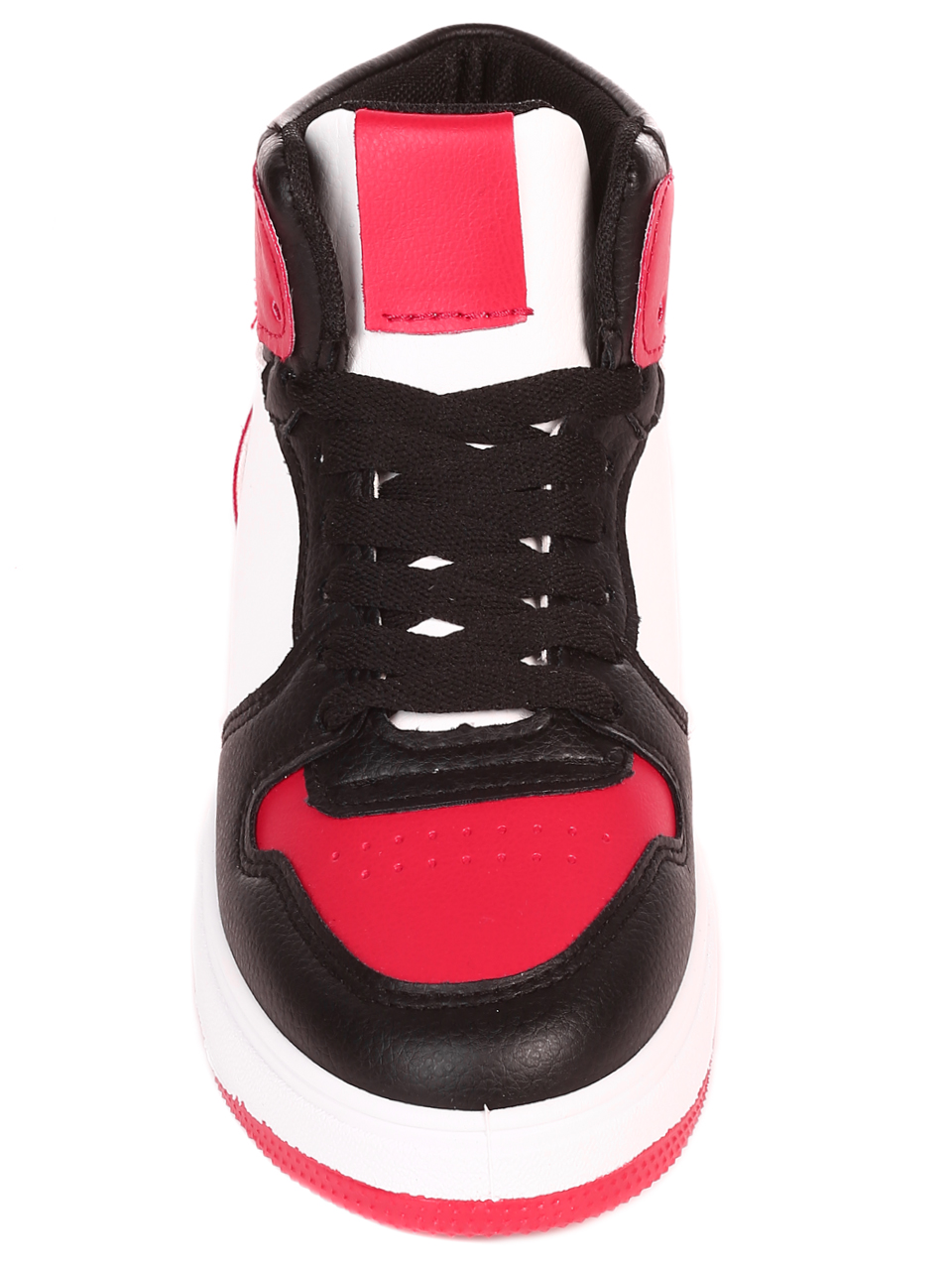 Ежедневни юношески кецове в черно и червено 13U-21523 black/red