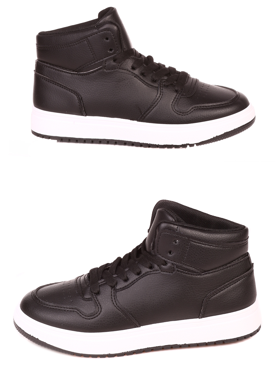 Ежедневни юношески кецове в черно 13U-21523 all black 