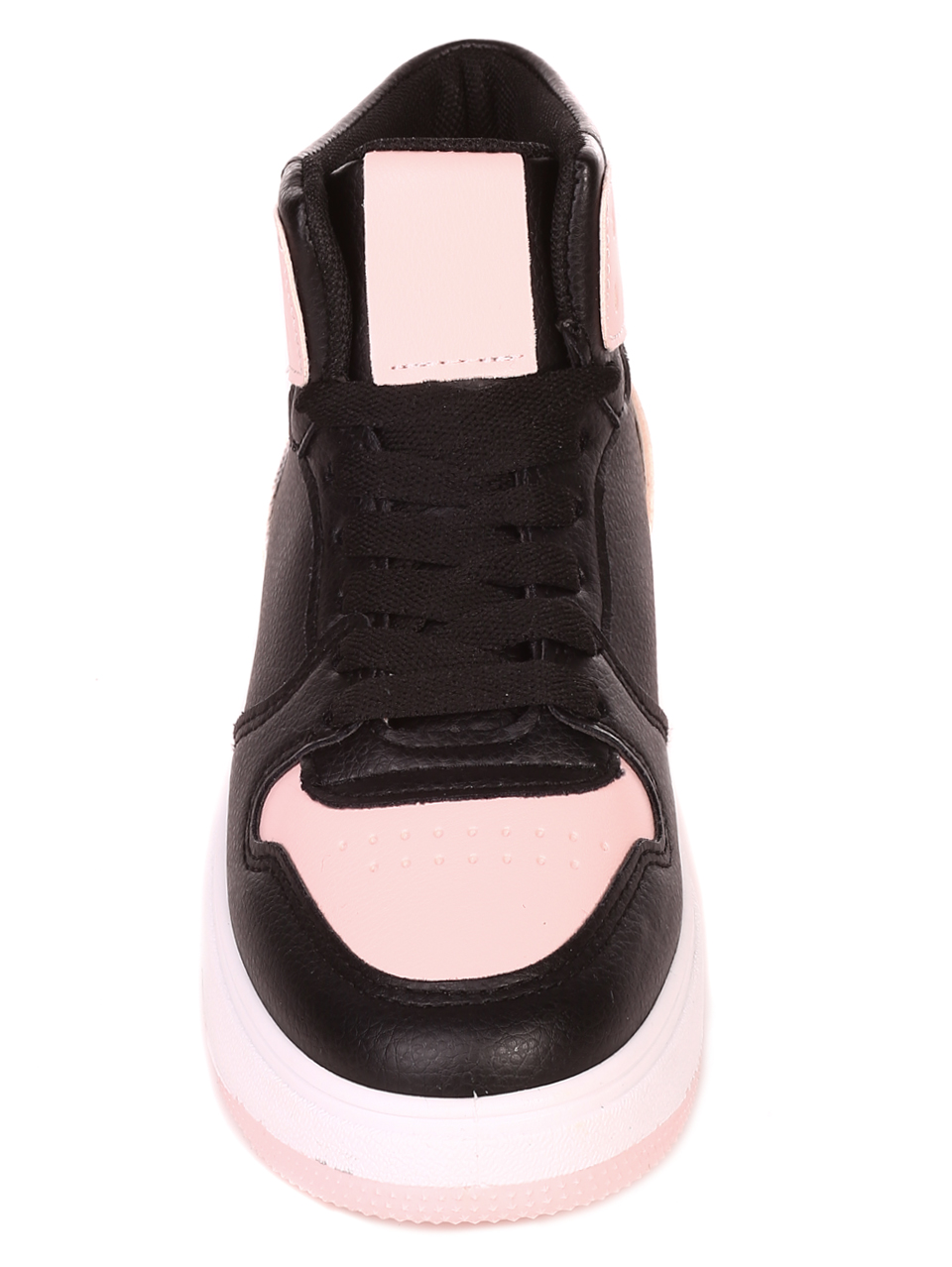 Ежедневни юношески кецове в черно и розово 13U-21523 black/pink