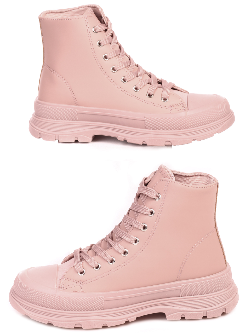 Ежедневни дамски боти в розово 2U-21505 pink