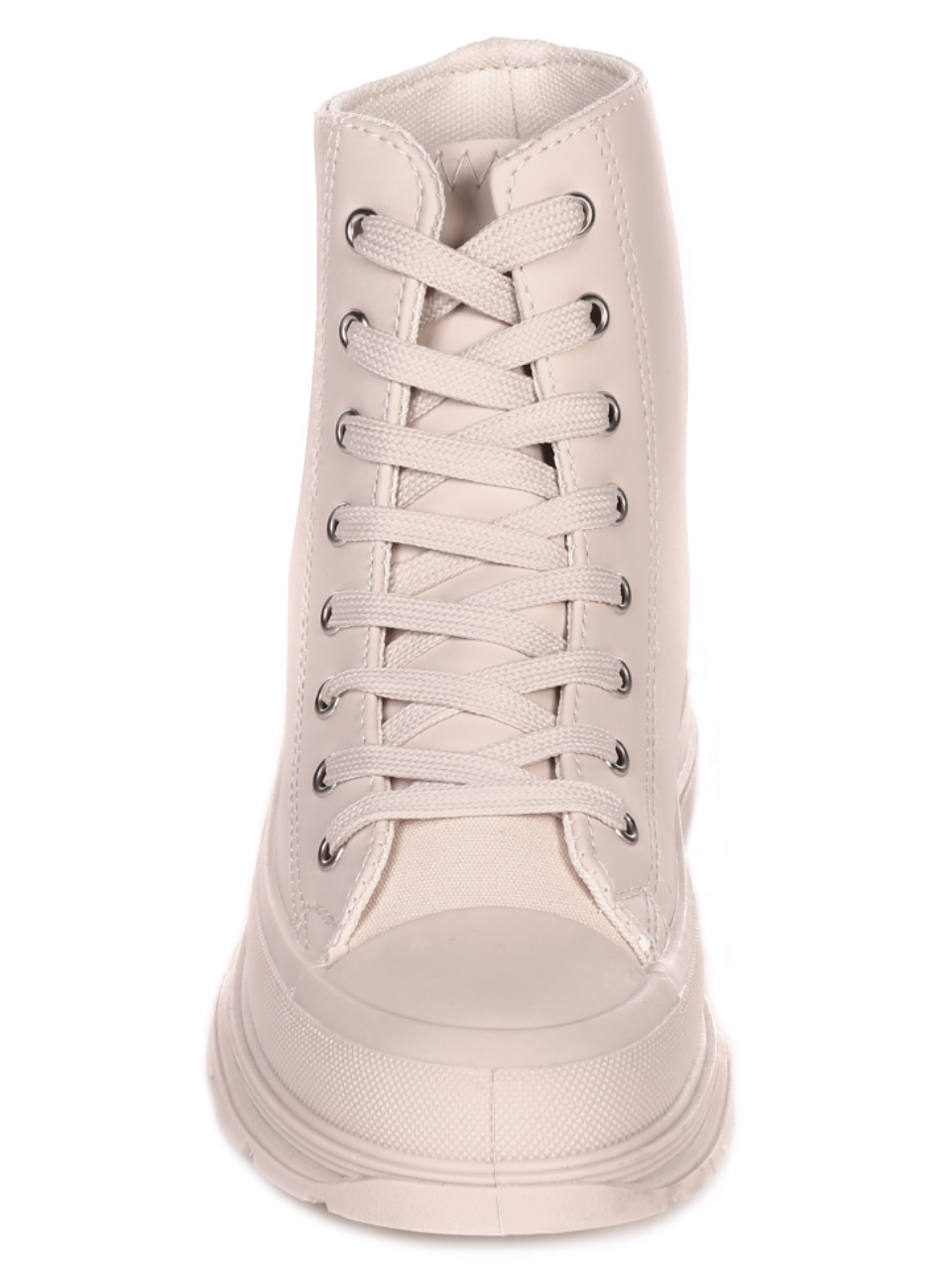 Ежедневни дамски боти в бежово 2U-21505 beige
