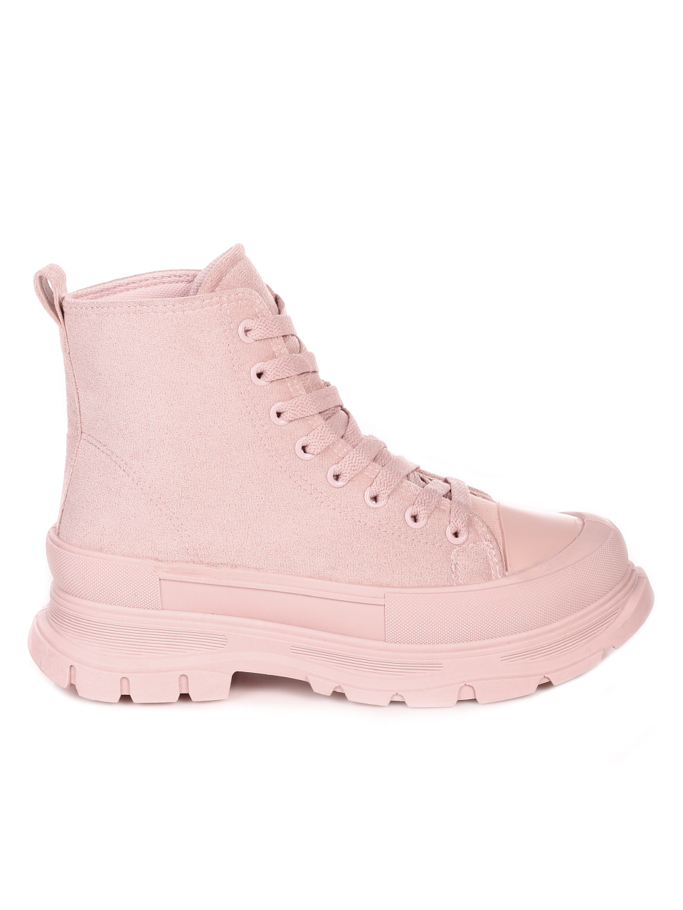 Ежедневни дамски боти на плафрома в розово 2U-21507 pink