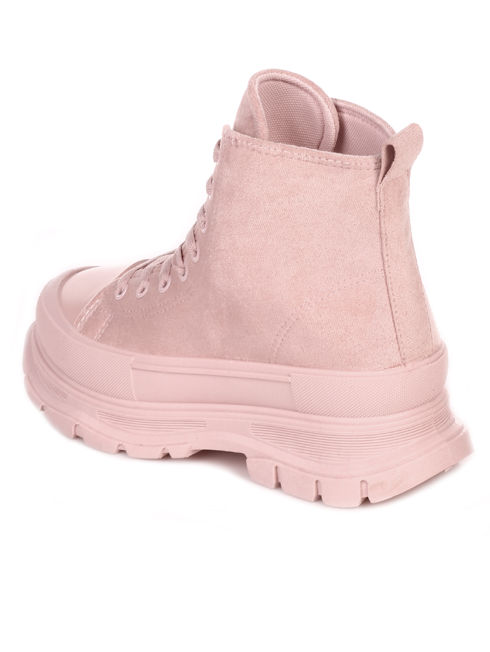 Ежедневни дамски боти на плафрома в розово 2U-21507 pink