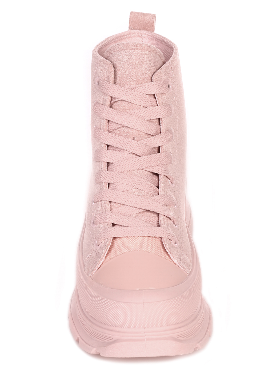 Ежедневни дамски боти на плафрома в розово 2U-21507 pink