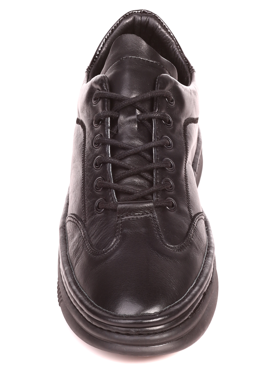 Ежедневни мъжки обувки от естествена кожа 7AT-21810 black