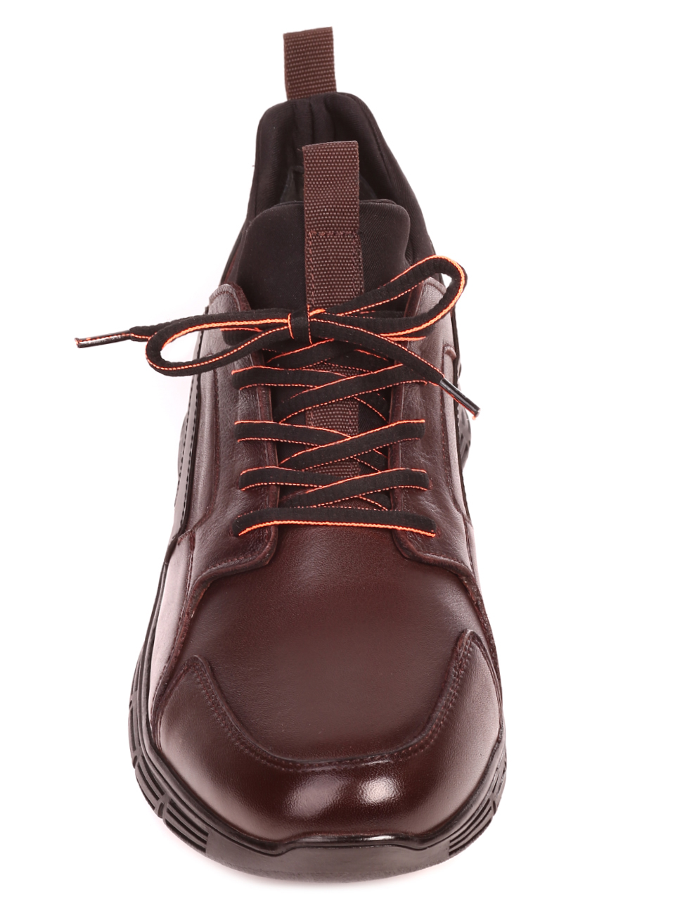 Ежедневни мъжки обувки от естествена кожа 7AT-21872 brown
