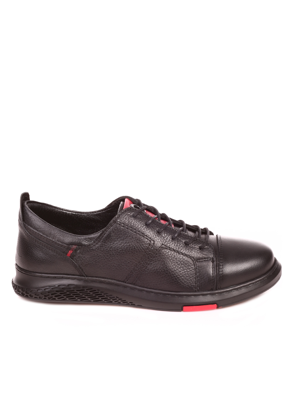 Ежедневни мъжки обувки от естествена кожа 7AT-21845 black