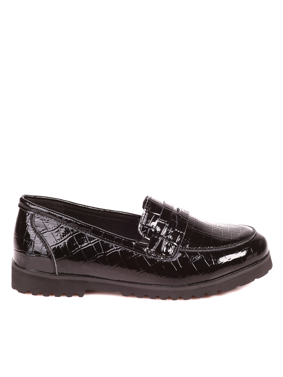 Дамаски лачени мкоасини в черно 3AF-21554 black patent