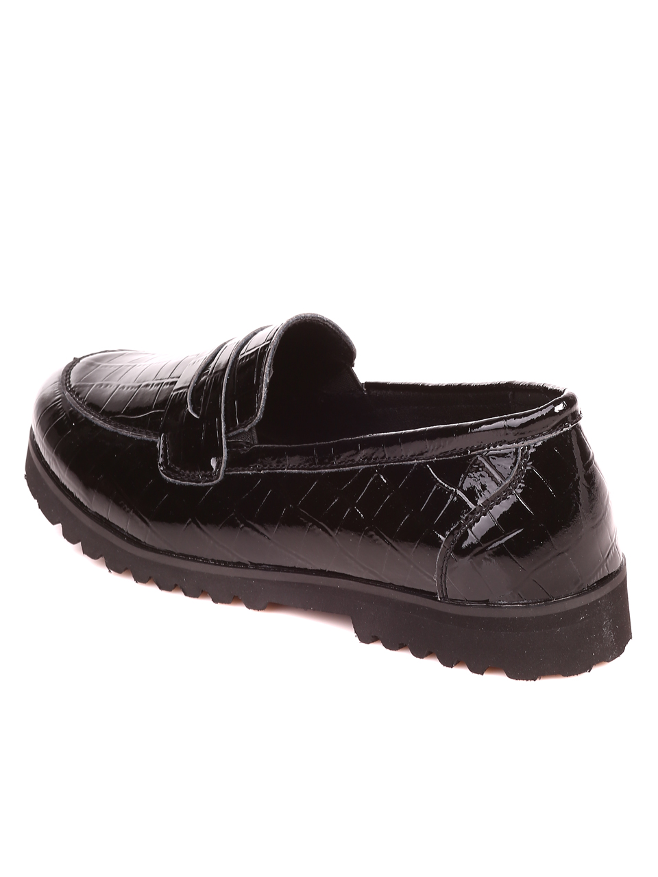 Дамаски лачени мкоасини в черно 3AF-21554 black patent