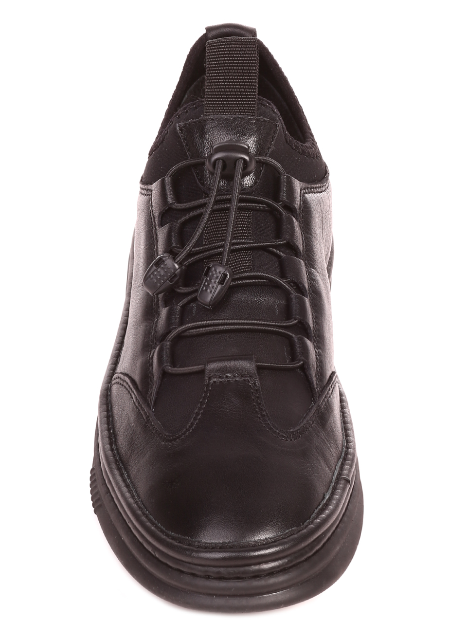 Ежедневни мъжки обувки от естествена кожа 7AT-21809 black