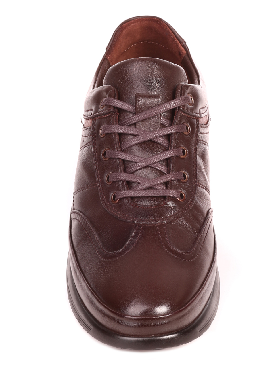 Ежедневни мъжки обувки от естествена кожа 7AT-21881 brown
